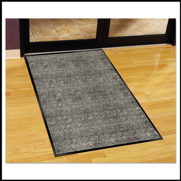 Floor Mat, 0.38" Thick, Pepper/Salt, 36 in W x 60 in L